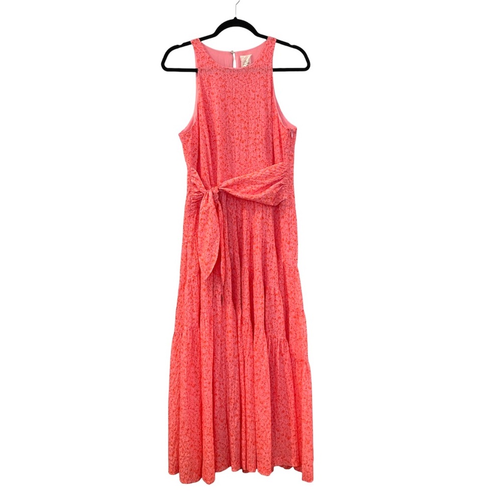 Beautiful Cinq à Sept Nelly Belted Tiered Pink  Dress size 8